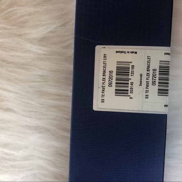 Swarovski Bracelet New Original Box Stamped SWAROVSKI Silvertone Clear Crystal - Picture 4 of 6